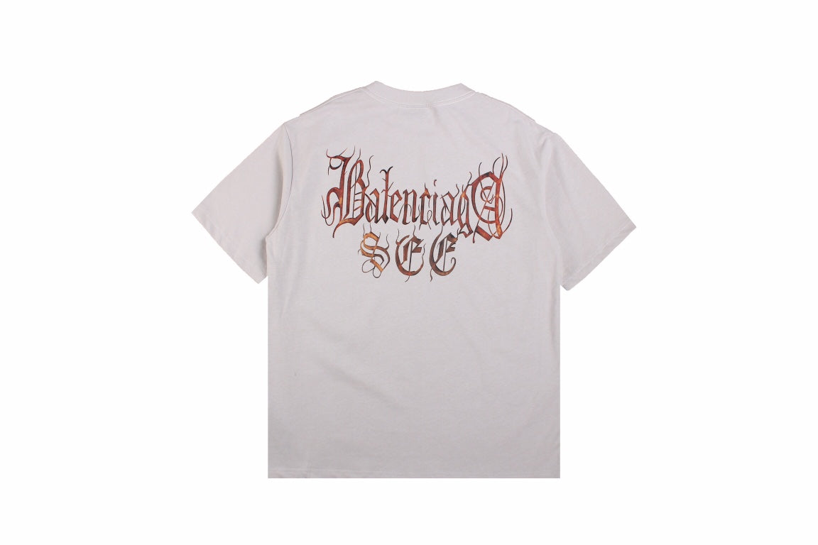 BALENCIAGA Logo T-shirt - Gray Unisex Streetwear Limited Edition - The BALENCIAGA LOGO T-SHIRT GRAY - REPLICA is the perfect balance of luxury minimalism and