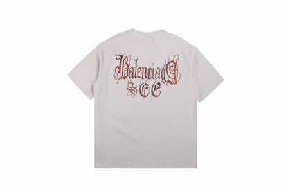 BALENCIAGA Logo T-shirt - Gray Unisex Streetwear Limited Edition - The BALENCIAGA LOGO T-SHIRT GRAY - REPLICA is the perfect balance of luxury minimalism and