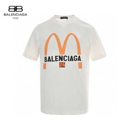 Balenciaga Mcdonald's T-shirt - White Unisex Streetwear Limited Edition - <span>Unique and playful design. Features a bold Balenciaga logo inspired by the iconic McDonald's arches.