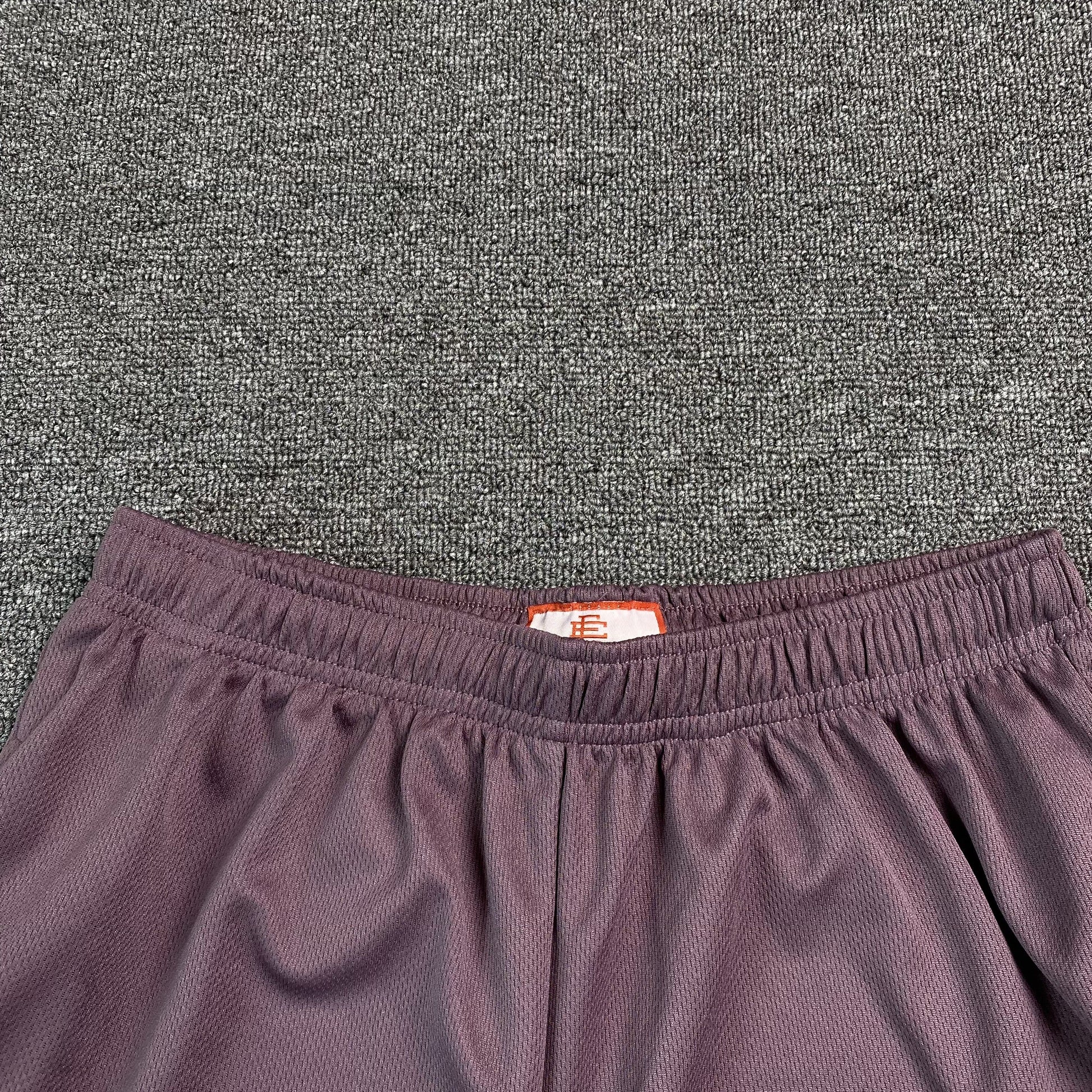 ERIC Emanuel Ee Basic Shorts Vintage Violet - - Yellow Unisex Streetwear Limited Edition - The ERIC EMMANUEL EE BASIC SHORTS VINTAGE VIOLET/YELLOW - REPLICA combine luxury streetwear aesthetics with