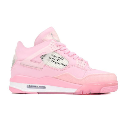 JORDAN 4 - Off-white Rose Peach Sneakers Unisex Streetwear Limited Edition - Introducing the Jordan 4 x Off-White Rose Peach, a harmonious blend of urban edge and