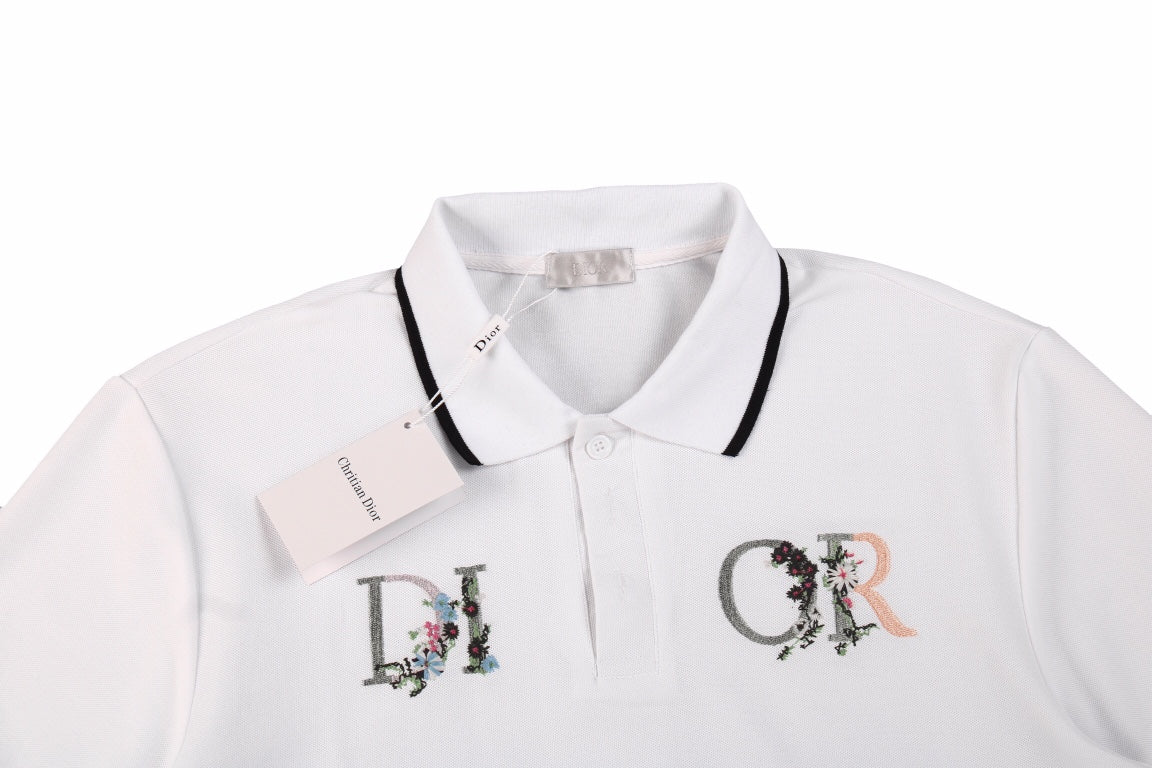 Polo Dior avec logo floral
