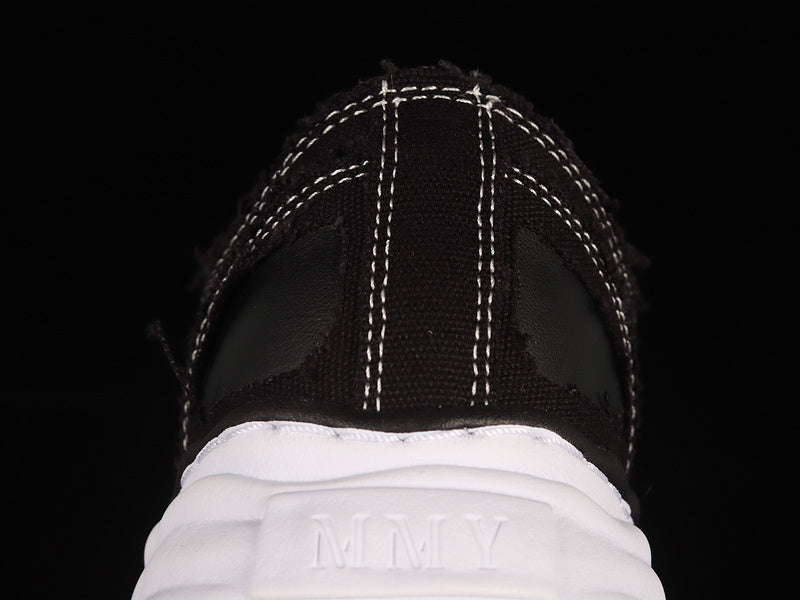 MAISON Mihara Yasuhiro Peterson Og Sole Canvas Low Sneakers - Black Unisex Streetwear Limited Edition