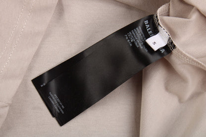 CAMISETA GRIS CON LOGOTIPO DE BALENCIAGA