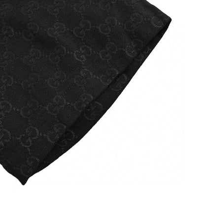 Camisa negra de manga corta con monograma GG de Gucci