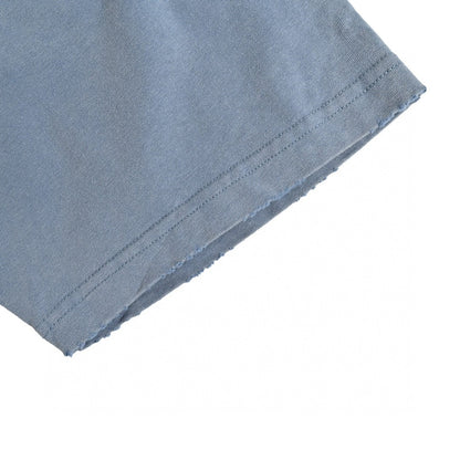 Camiseta azul con logo vintage de Balenciaga