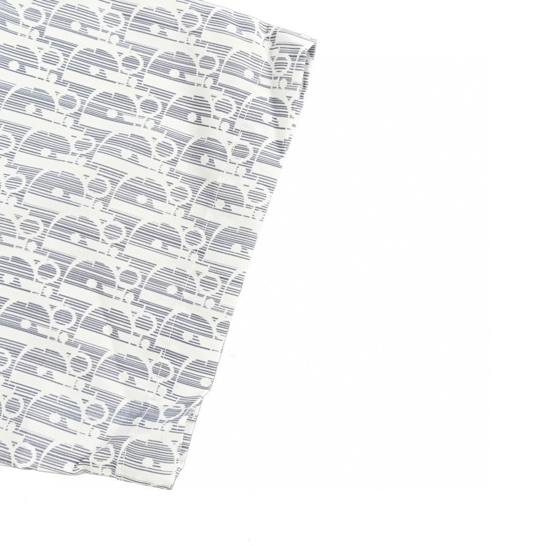 Camisa Dior con estampado de monograma (Gris)