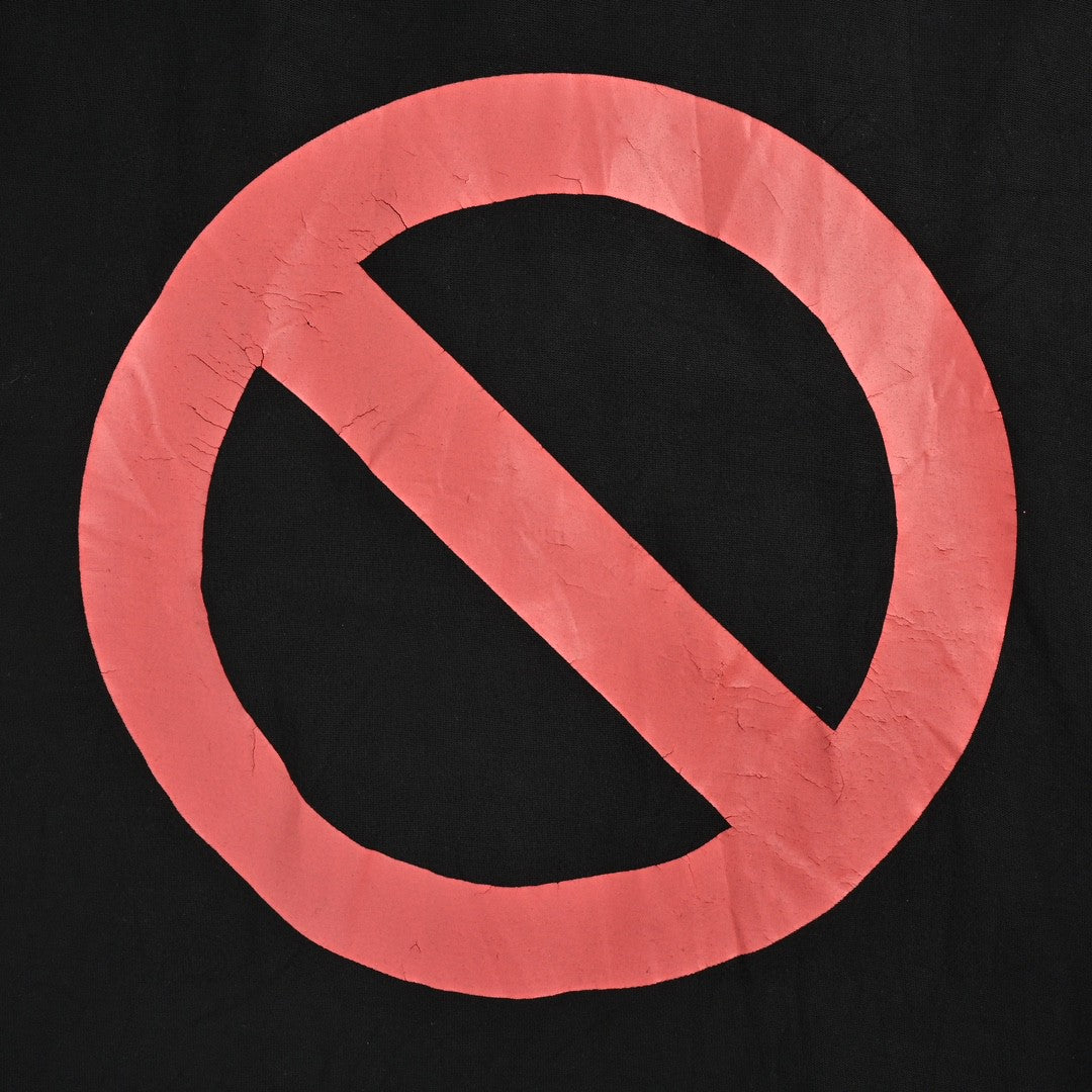 Camiseta de la gira de Balenciaga con cordón (negra)