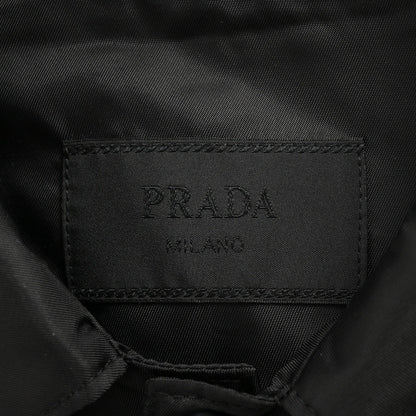 Prada Military Style Jacket - Black - close up - replica sneakers