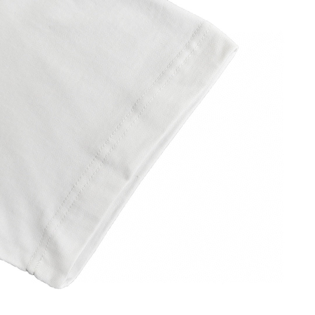 T-shirt blanc Balenciaga avec motif graphique audacieux