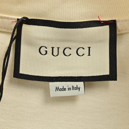 Camiseta con logo vintage de Gucci (color crema)