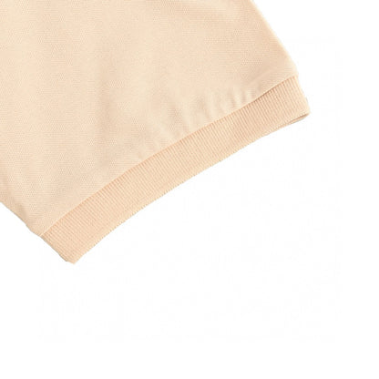 Prada Beige Polo Shirt - close up - replica sneakers