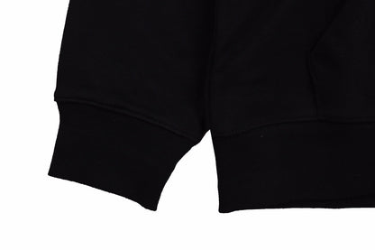 Prada Milano Black Hoodie - close up - replica sneakers
