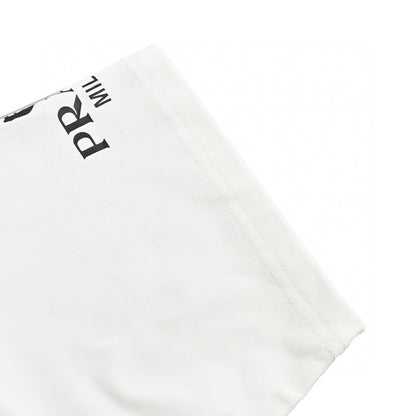 Prada Logo T-Shirt (White) - close up - replica sneakers
