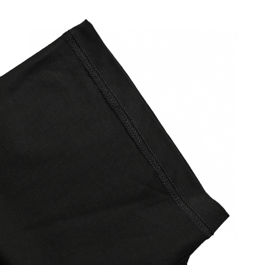 Camiseta negra con logo reflectante de Balenciaga