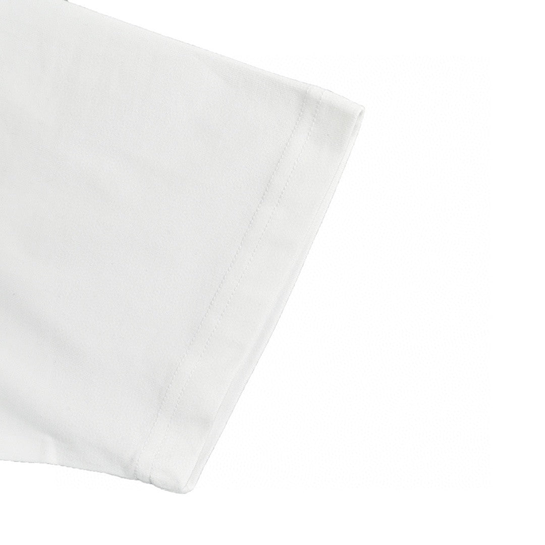 Camiseta Dior con logo goteando (blanca)