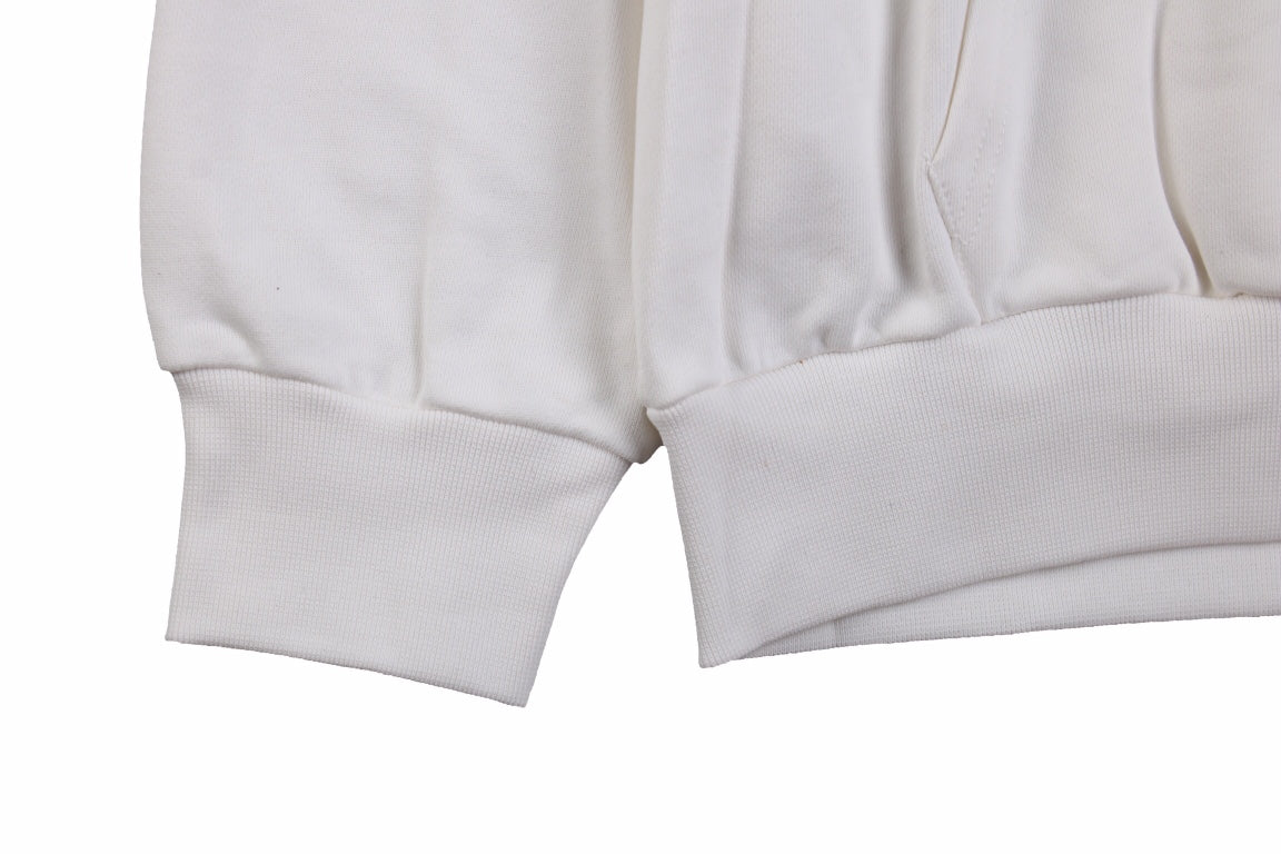 Sudadera blanca con logo de Balenciaga