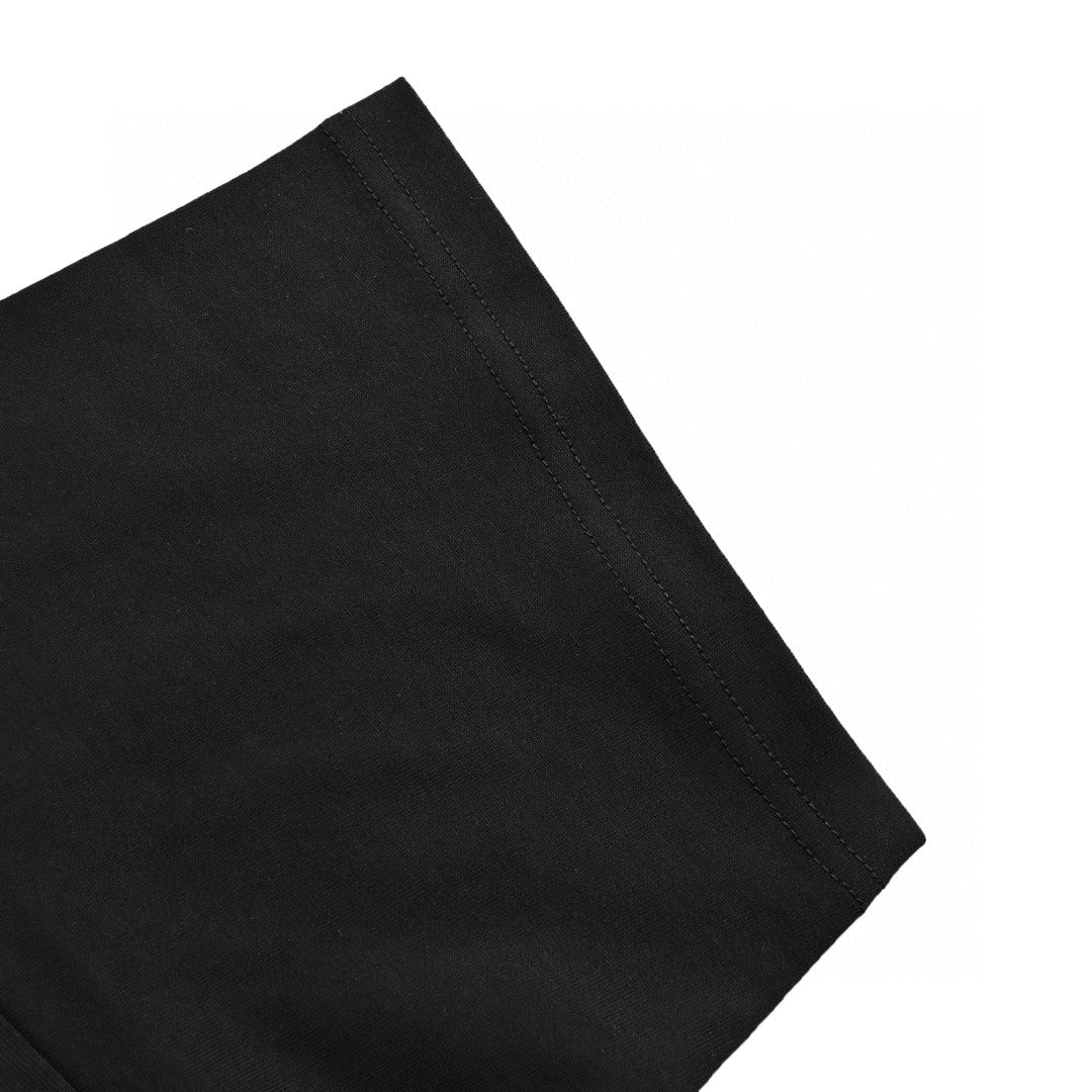 Prada Milano Logo T-Shirt (Black) - close up - replica sneakers