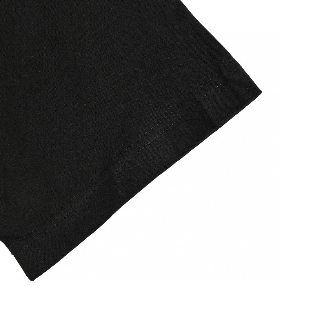 Camiseta Balenciaga con logo azul (negra)