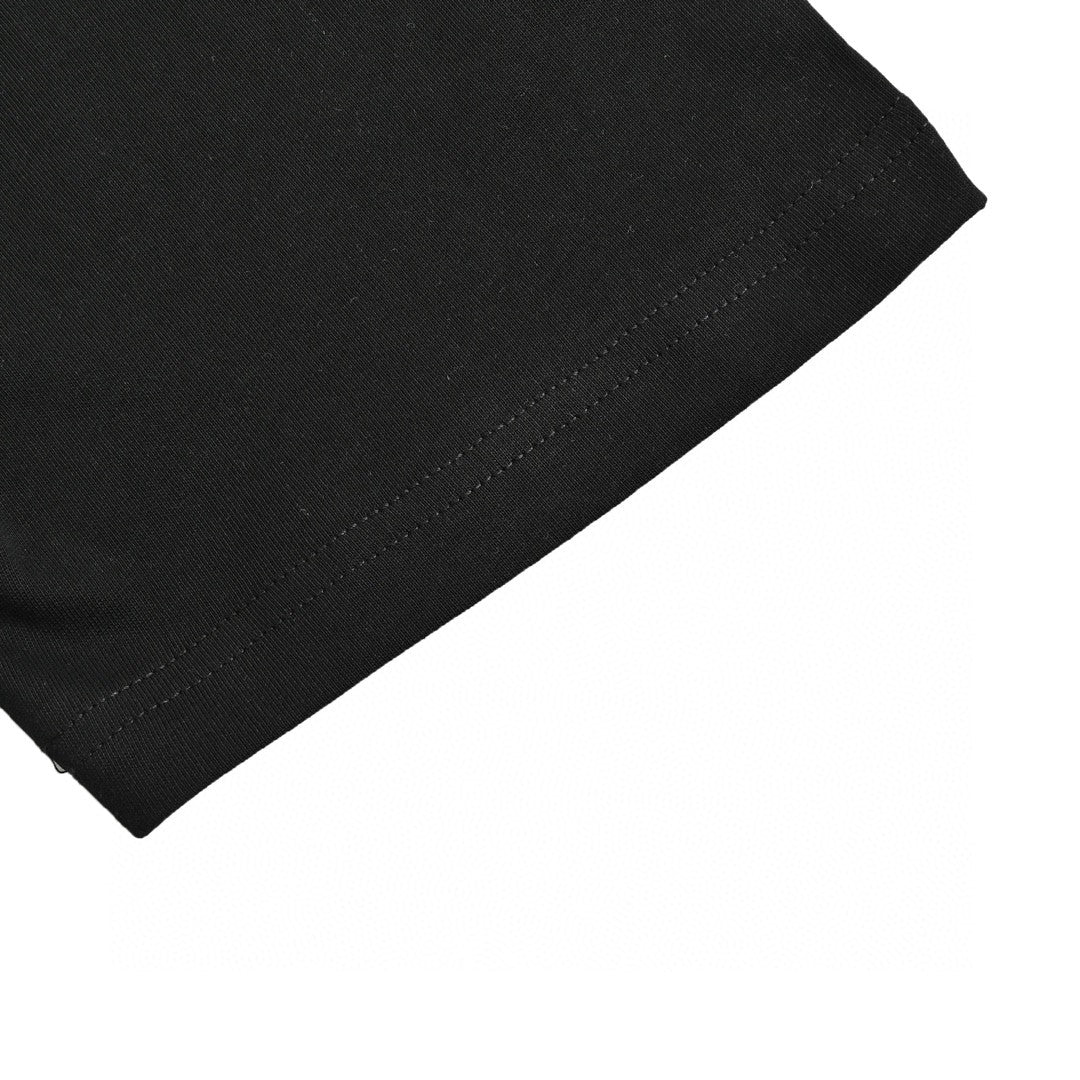 Camiseta Dior con logotipo CD bordado (negra)