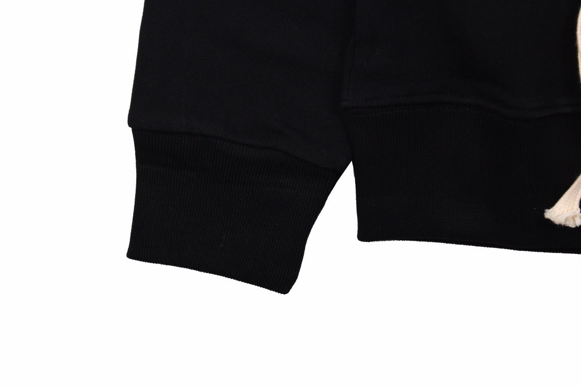 Sudadera negra Gucci con estampado de bailarinas