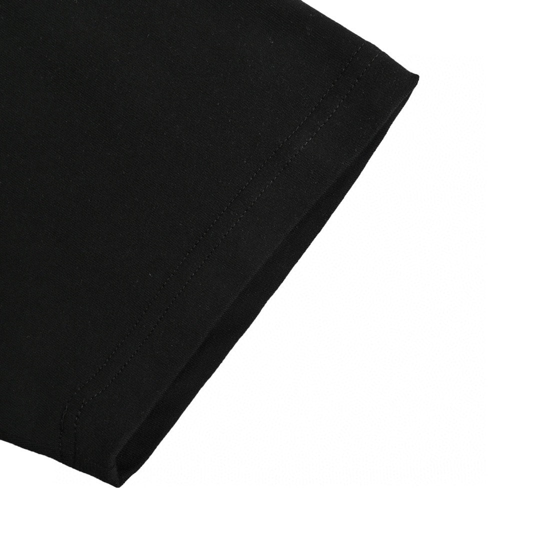 T-shirt noir à logo graphique multicolore de Balenciaga