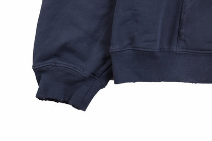 Sudadera con capucha Balenciaga Paris Graffiti - Azul