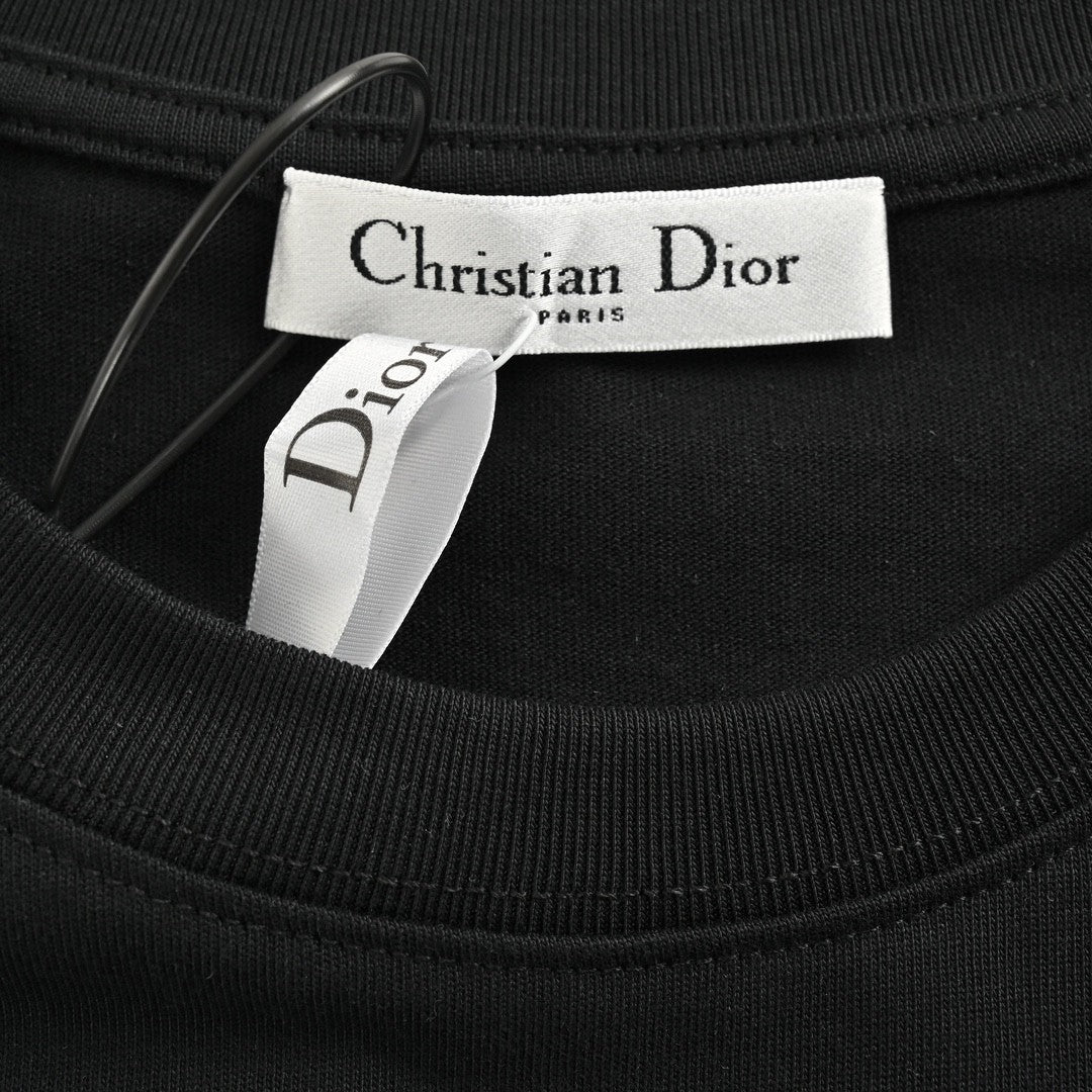 T-shirt Dior à motif griffes (noir)