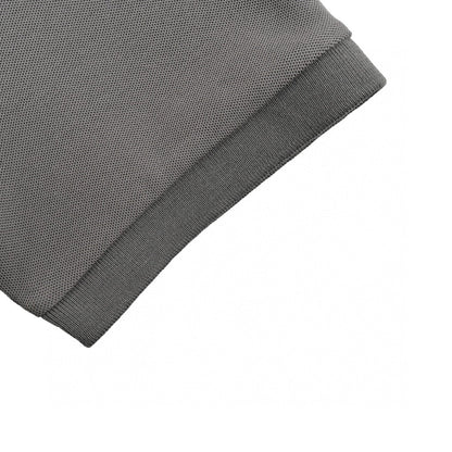 Prada Classic Grey Polo Shirt - close up - replica sneakers