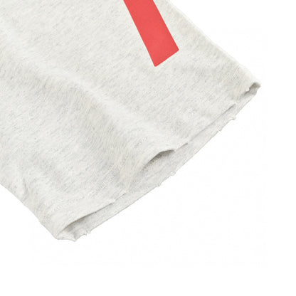 Camiseta gráfica con logo rojo de Balenciaga (Gris)