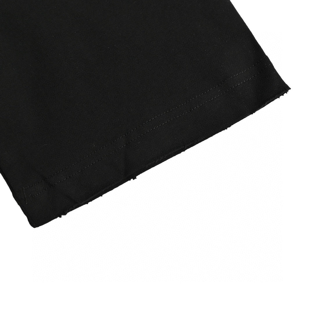 Camiseta Balenciaga con logo estampado ahumado (negra)