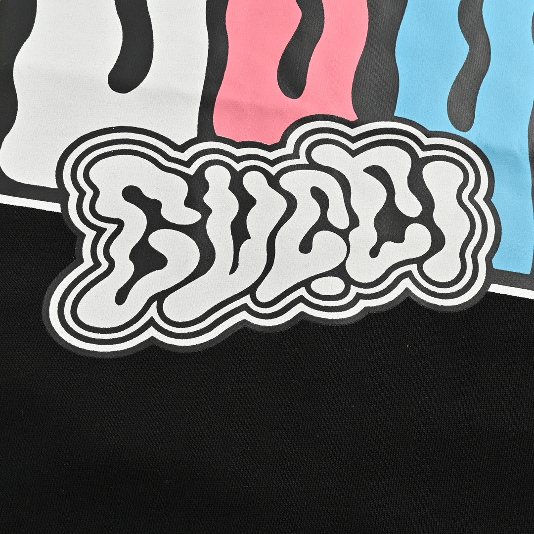 Camiseta Gucci con estampado de dibujos animados (negra)