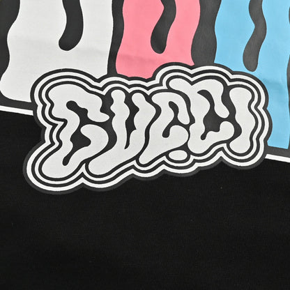 Camiseta Gucci con estampado de dibujos animados (negra)