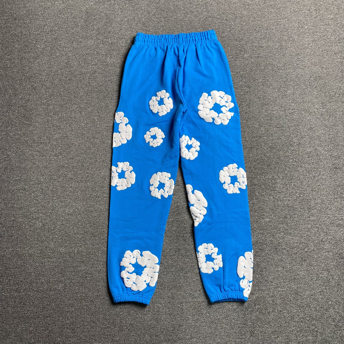 DENIM Tears Cotton Wreath Sweatpants Azure - Blue Unisex Streetwear Limited Edition
