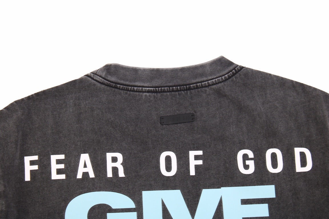 Fear Of God T-shirt With 'give It Up' Te - T - Black Unisex Streetwear Limited Edition - <p dir='ltr'><span>This Fear of God t-shirt features bold 'Give It Up' text on the