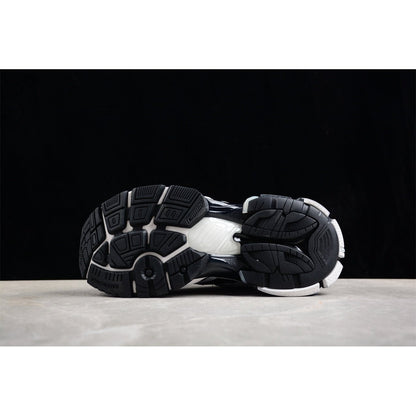 BALENCIAGA Runner - White Sneakers - Black Unisex Streetwear Limited Edition - The BALENCIAGA Runner x Black White sneakers exude a sleek and timeless elegance, perfect for