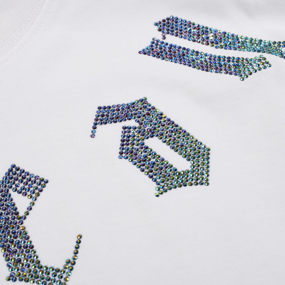 CHROME HEARTS GLITTER GRAPHIC T-SHIRT WHITE - outsole - replica sneakers