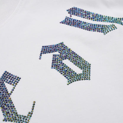 CHROME HEARTS GLITTER GRAPHIC T-SHIRT WHITE - outsole - replica sneakers