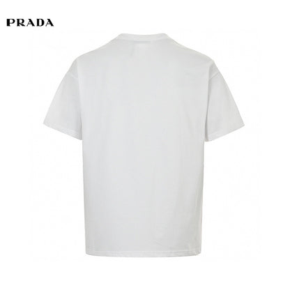 Prada T-shirt - Pocket Detail - White Unisex Streetwear Limited Edition