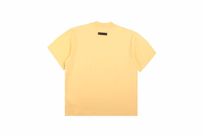Fear Of God Essentials T-shirt - Yellow Unisex Streetwear Limited Edition - <p dir='ltr'><span>This Fear of God Essentials t-shirt features a clean, minimalist design in a