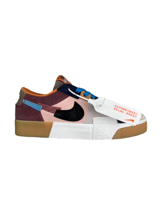 Nike Blazer Sb Zoom Prm'cashmere Mosaic' - Red Unisex Streetwear Limited Edition - The Nike Blazer SB Zoom PRM 'Cashmere Mosaic' in pink and beige offers a sophisticated