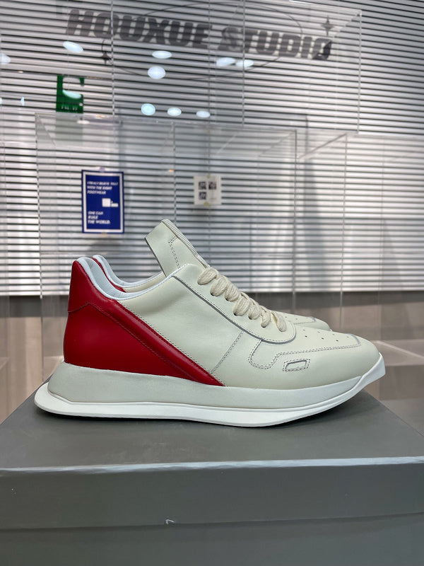 Two-Tone Modern Sneakers - box - replica sneakers