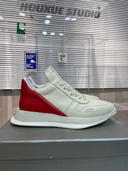 Two-Tone Modern Sneakers - box - replica sneakers