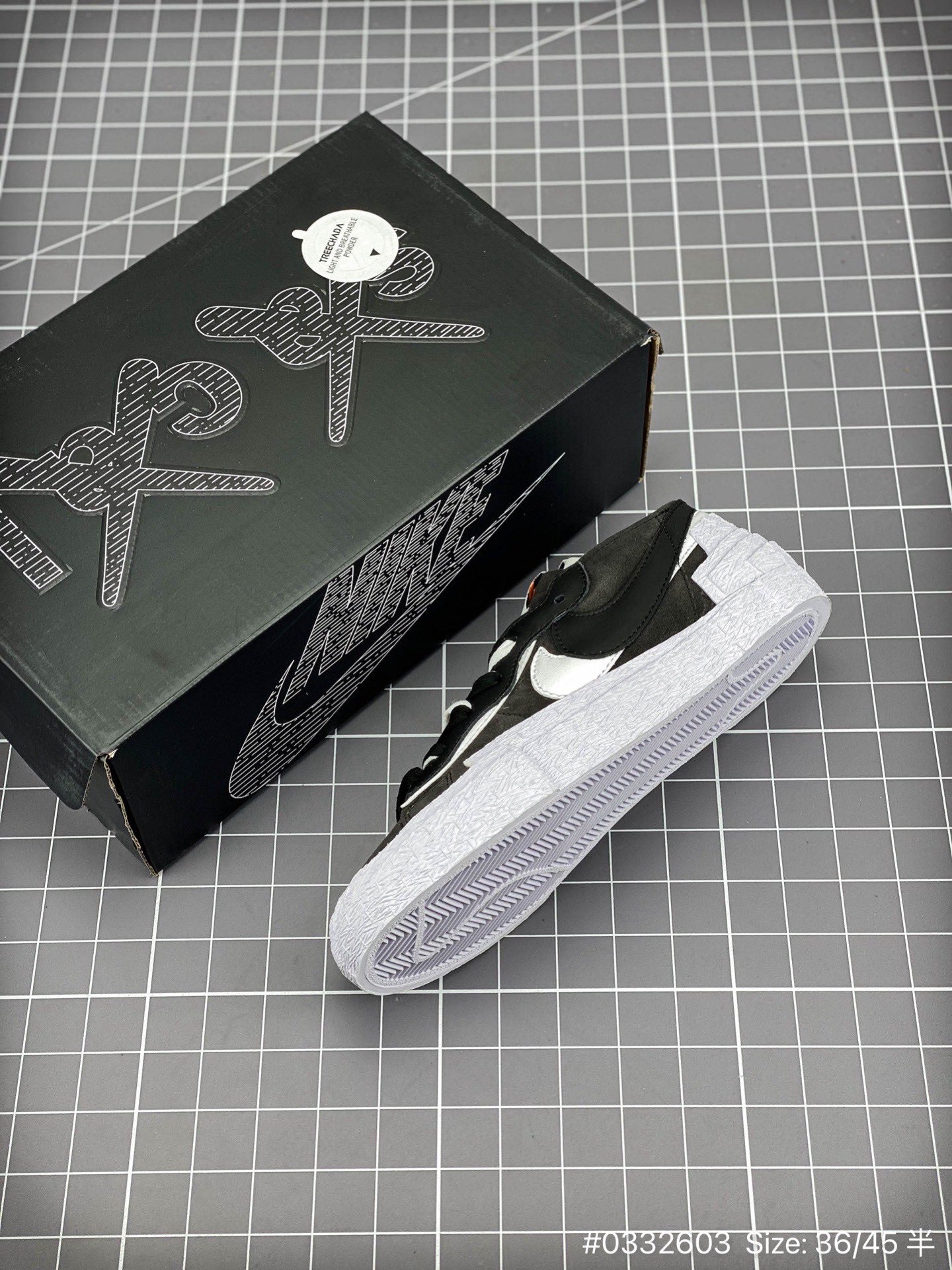 Sacai - Nike Blazer iron Grey Unisex Streetwear Limited Edition - The Sacai x Nike Blazer 'Iron Grey' low-top offers a sophisticated take on deconstructed design,
