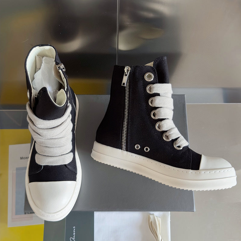 Rick Owens High-top Sneakers - Black Unisex Streetwear Limited Edition - **Rick Owens Burgundy Low-Top Sneakers: A Fusion of Bold Design and Superior Craftsmanship** Introducing the