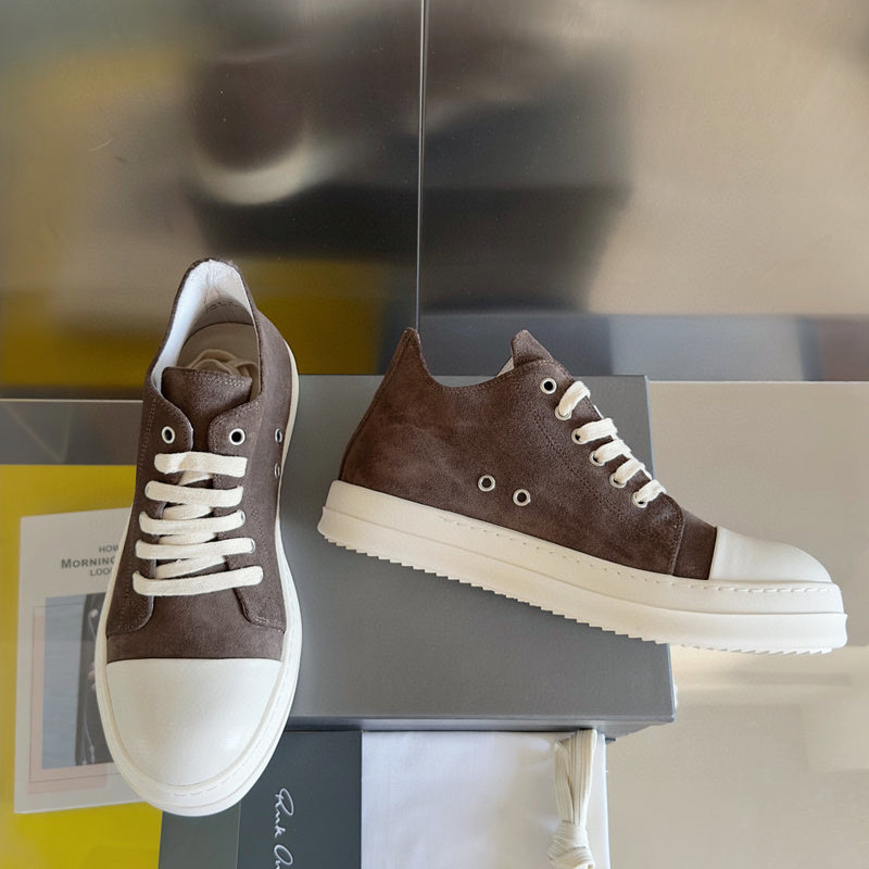 Rick Owens Taupe Low-top Sneakers - Black Unisex Streetwear Limited Edition - **Rick Owens taupe Low-Top Sneakers: Avant-Garde Elegance and Comfort** Step into the future of fashion