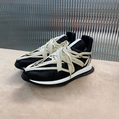 Contemporary Wrap-lace Sneakers - Black Unisex Streetwear Limited Edition - **Contemporary Wrap-Lace Sneakers** Discover the perfect fusion of modern design and unparalleled comfort with these