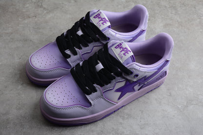 BAPE Sta Low-top Gradient Sneakers - Purple Unisex Streetwear Limited Edition - **BAPE STA Low-Top Purple Gradient Sneakers** Introducing the BAPE STA Low-Top Purple Gradient Sneakers, a