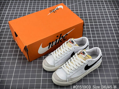 Nike Blazer Low'1977 Vintage - White Unisex Streetwear Limited Edition - The Nike Blazer Low '1977 Vintage 'Off-White' is a sophisticated twist on the classic silhouette,