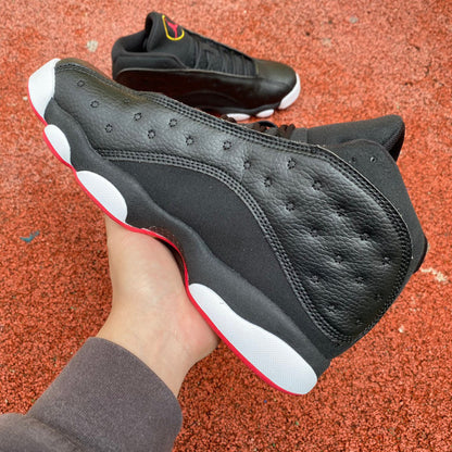 Jordan 13 And White Sneakers - Black Unisex Streetwear Limited Edition - The Air Jordan 13 showcased here blends iconic style with modern performance, making it a